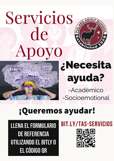 Student Support Services Spanish flyer